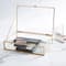 Home Details 9" Gold Vintage Glass Keepsake Box
